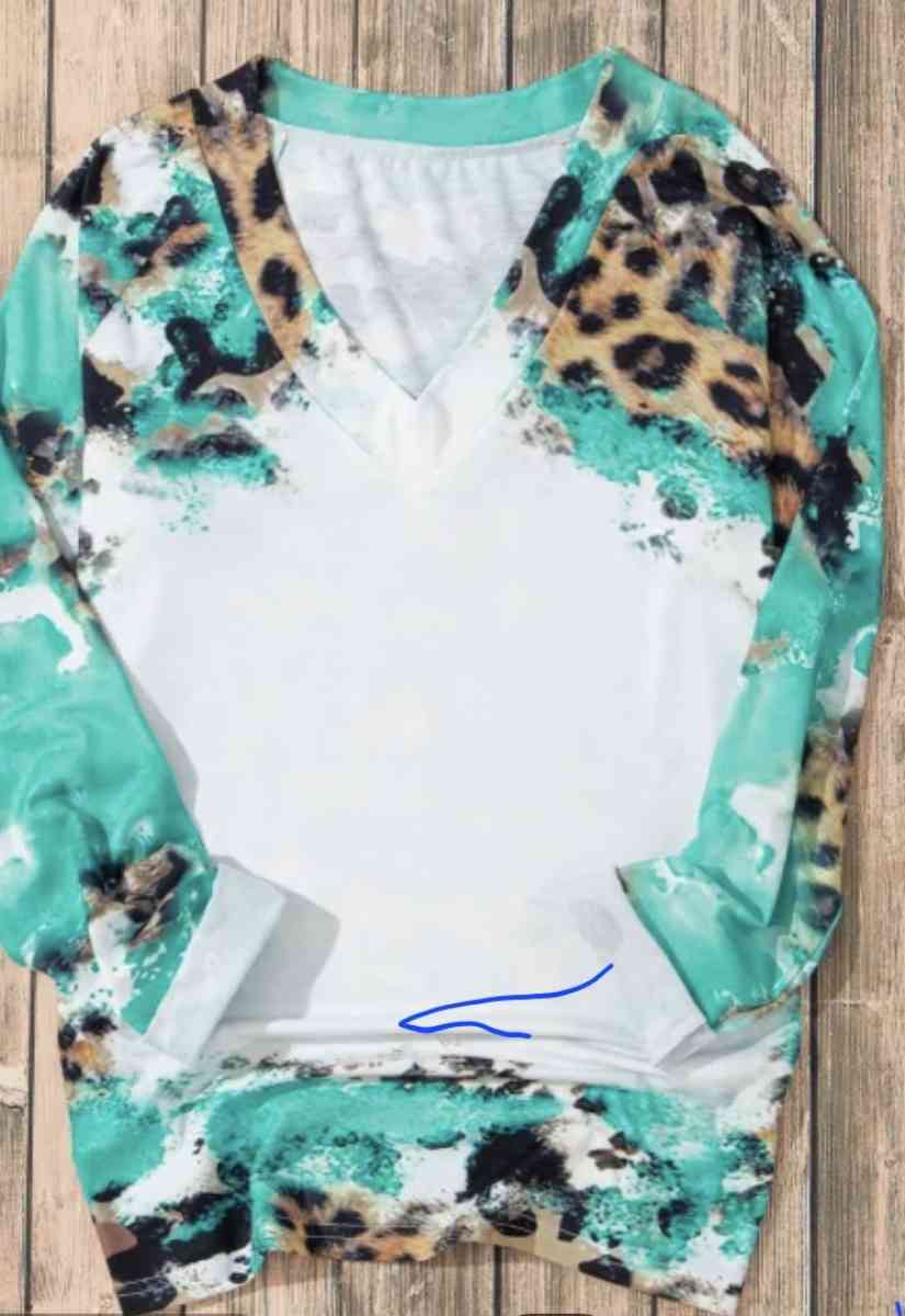 Tie dye leopard long sleeve