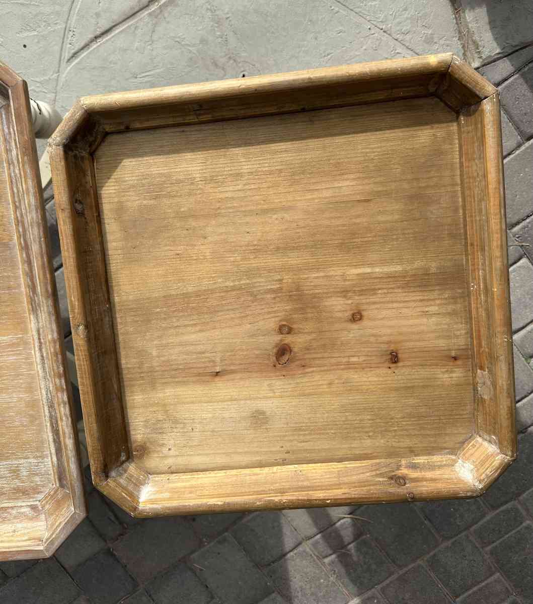 Wooden Coffee and Side Table Set