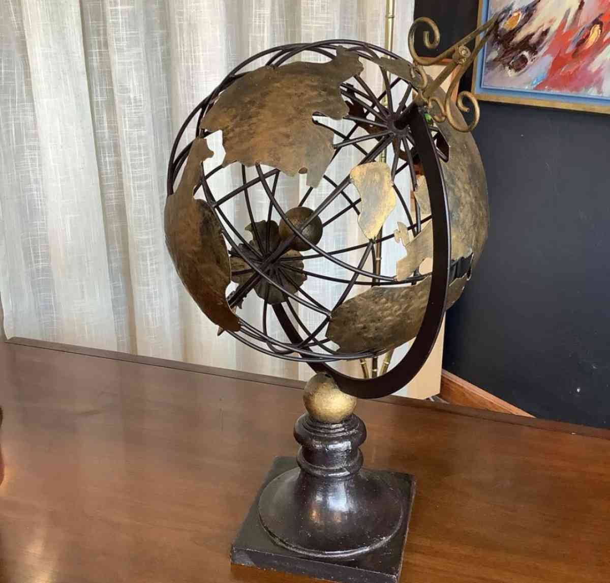 Metal Armillary Globe Sphere