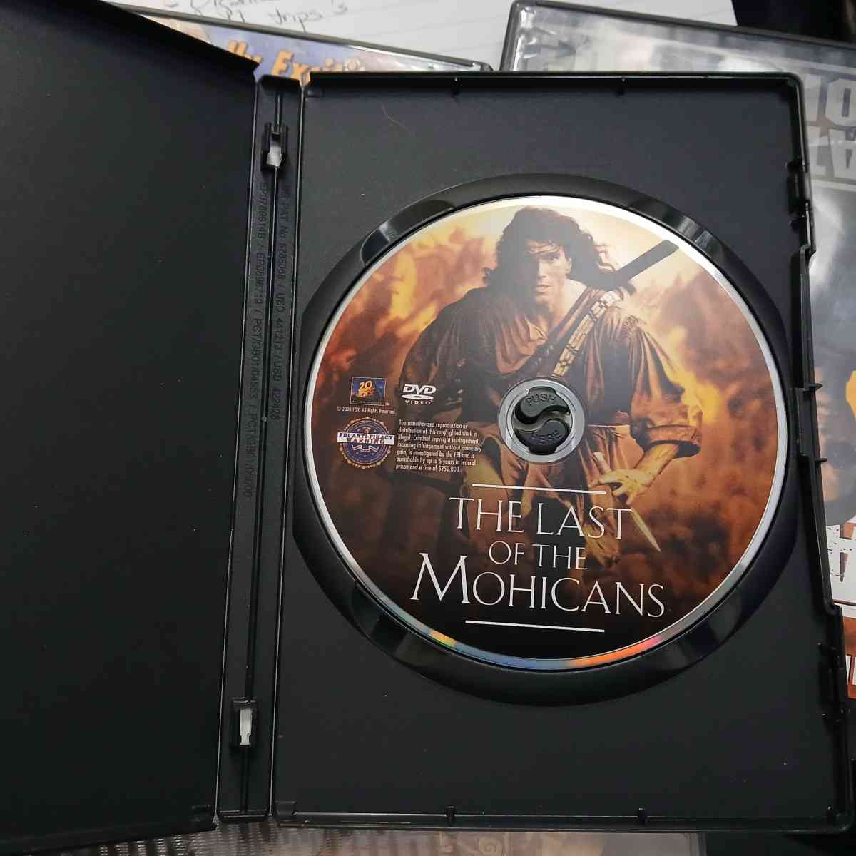 The last of the Mohicans movie DVD