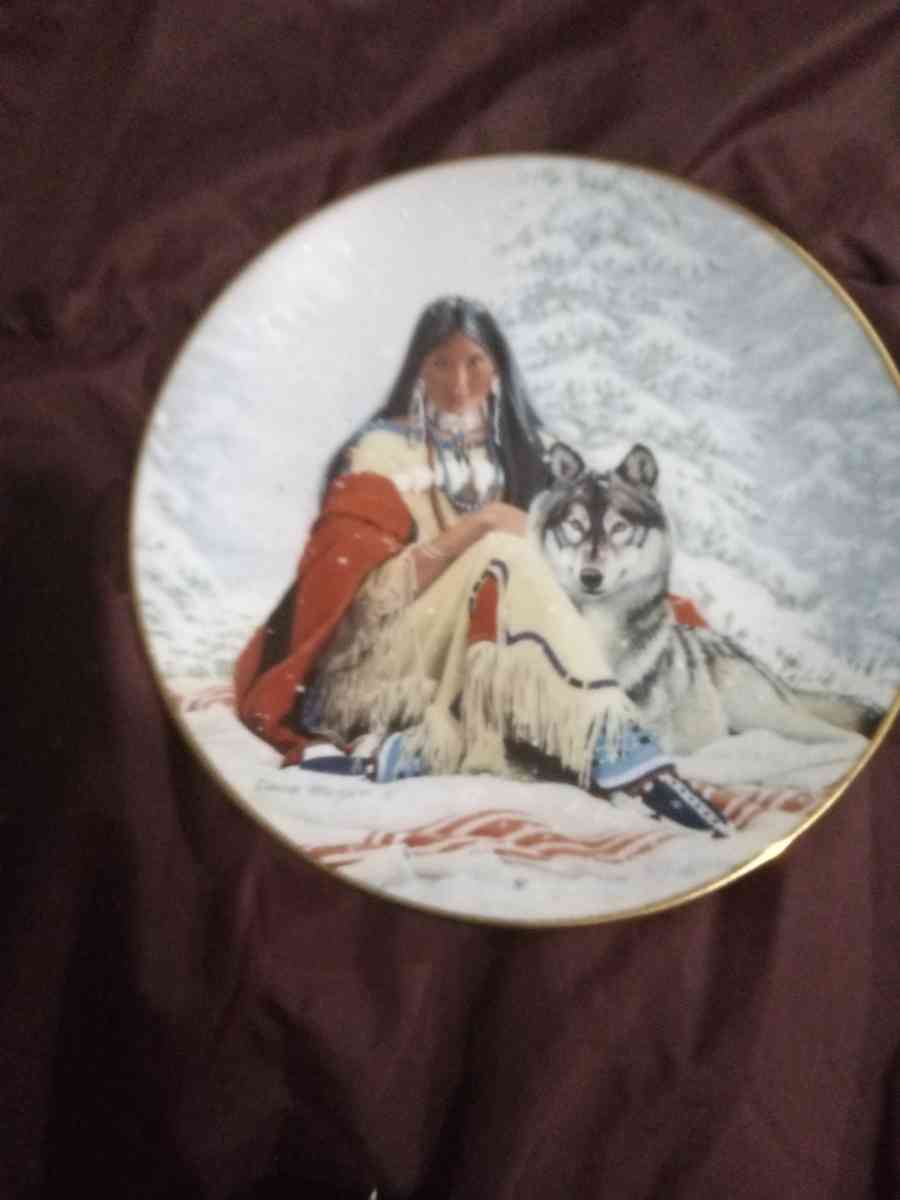 native American decorative plates Hamilton collection