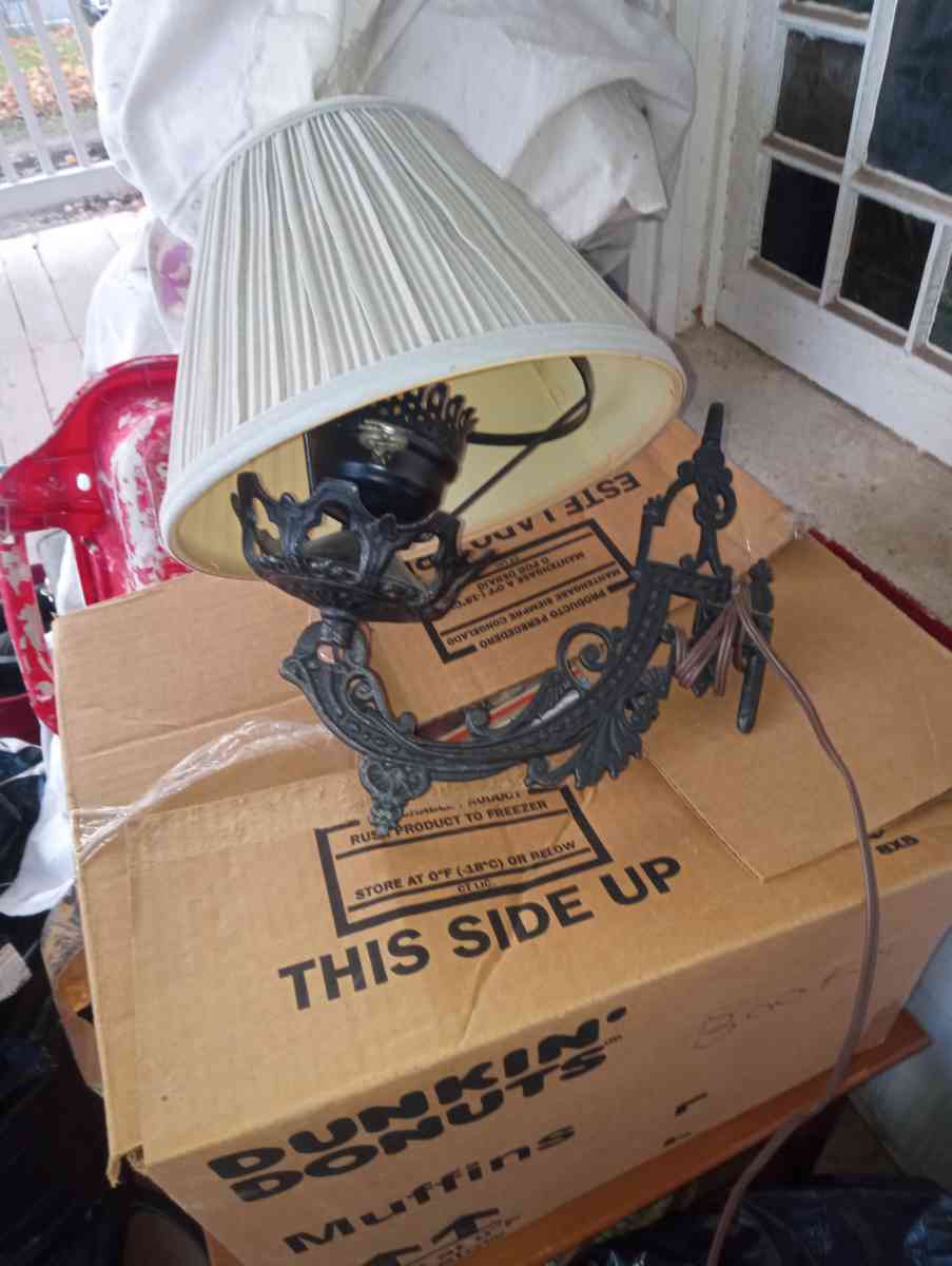 antique metal wall lamp