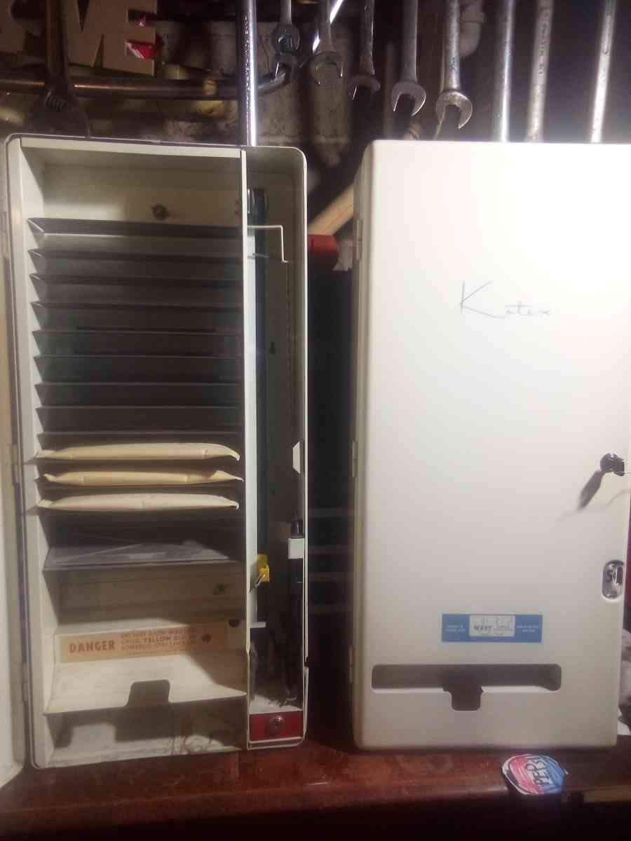 vinage kotex vending mechain
