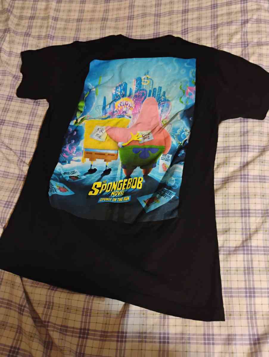 the shirt of the size 20S I am selling shirt of SpongeBob