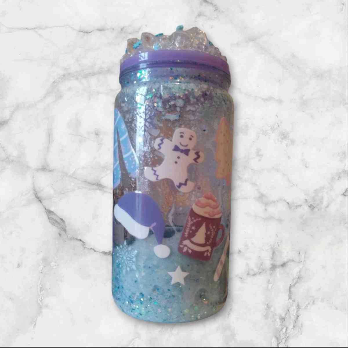 SNOWGLOBE TUMBLERS SNOWFLAKES