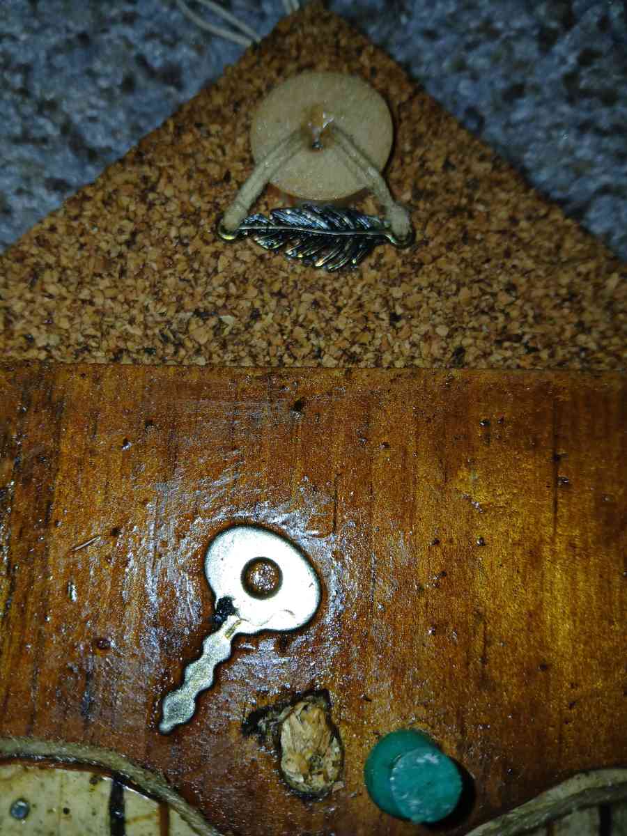 Birch Bark Heart handcrafted wall hanging