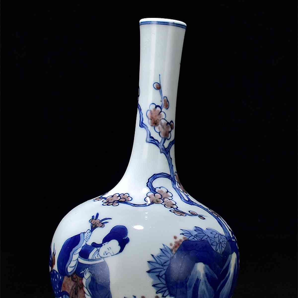 Chinese blue and white porcelain vase antique porcelain