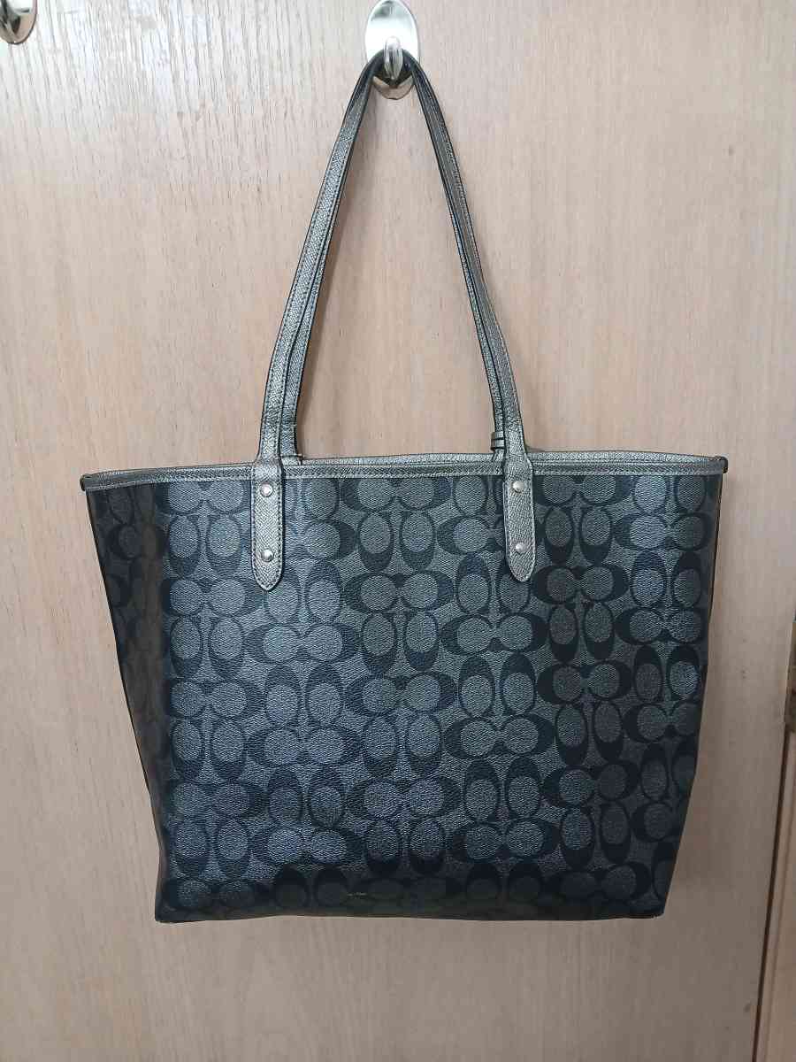 Coach Signature PVC Reversible City Tote