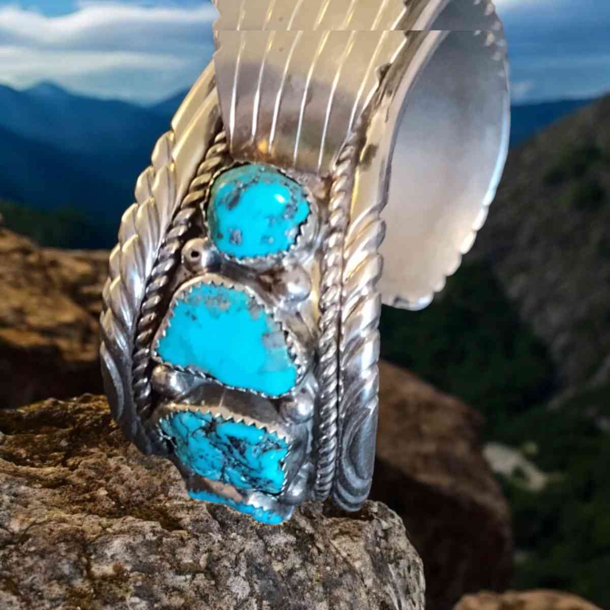 Native American Turquoise watch Band