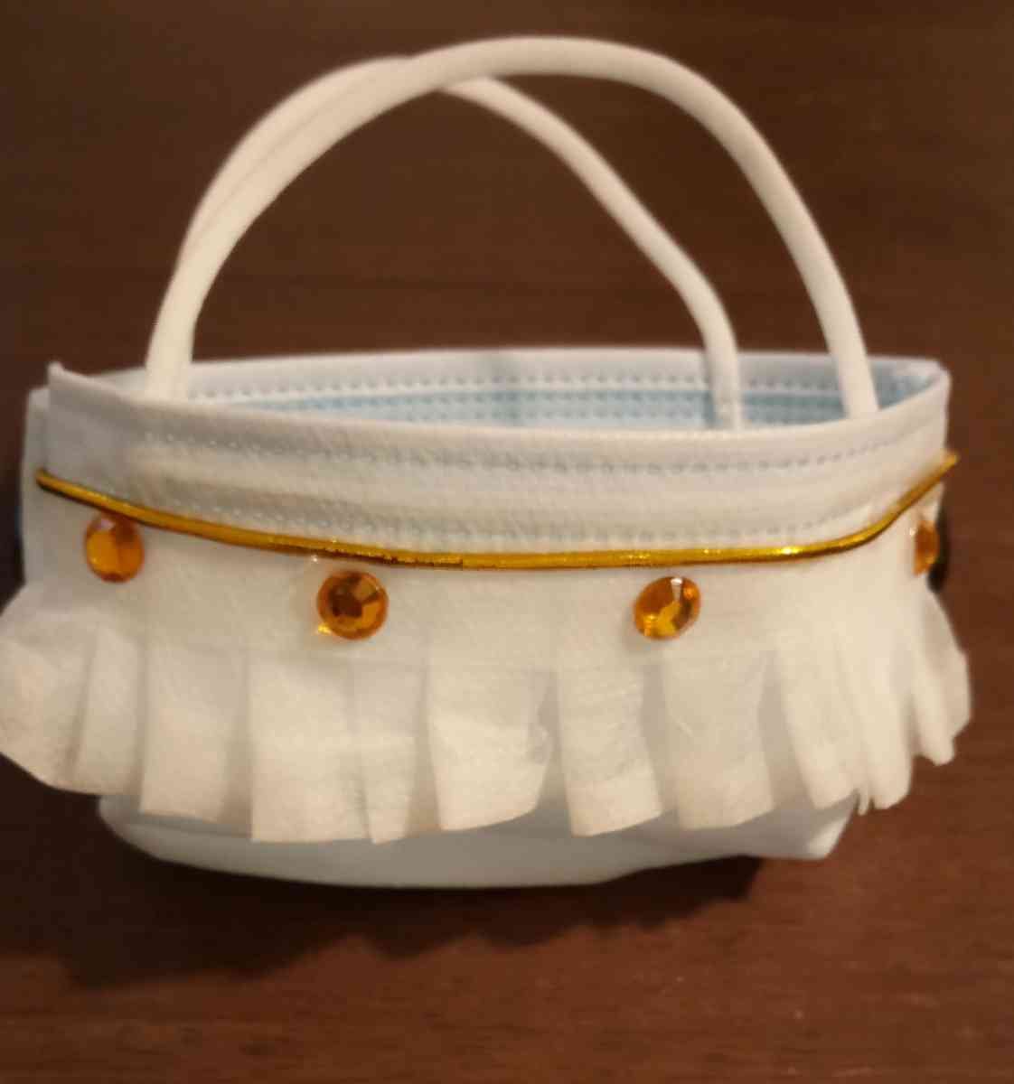 handmade mini corn purse or trinket bag set of two