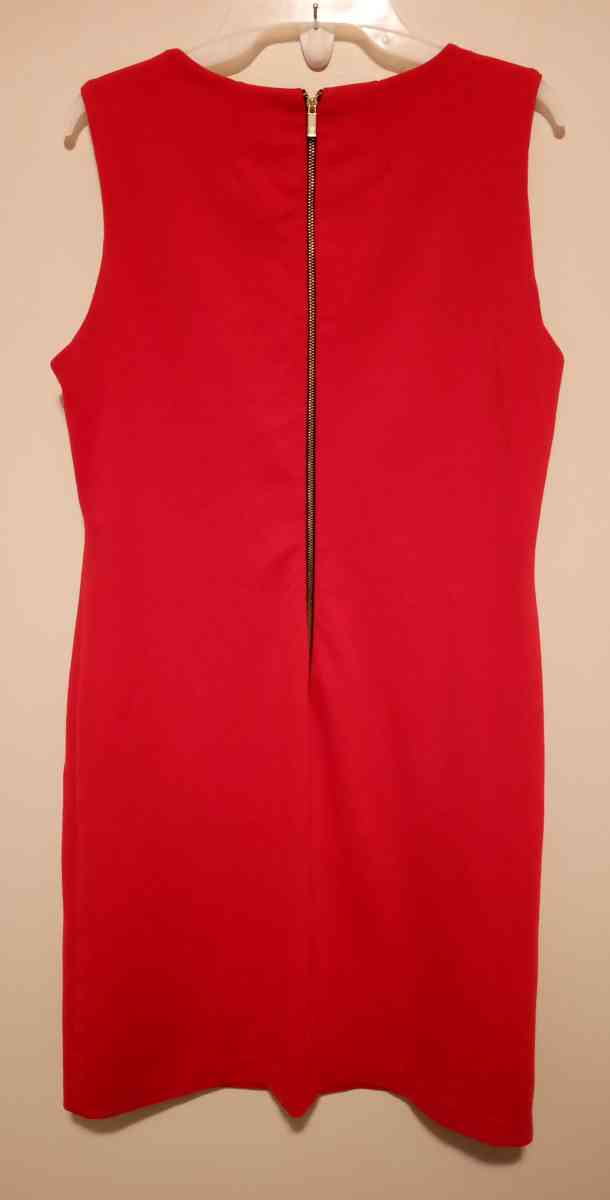 please Claiborne size large red sleeveless dress