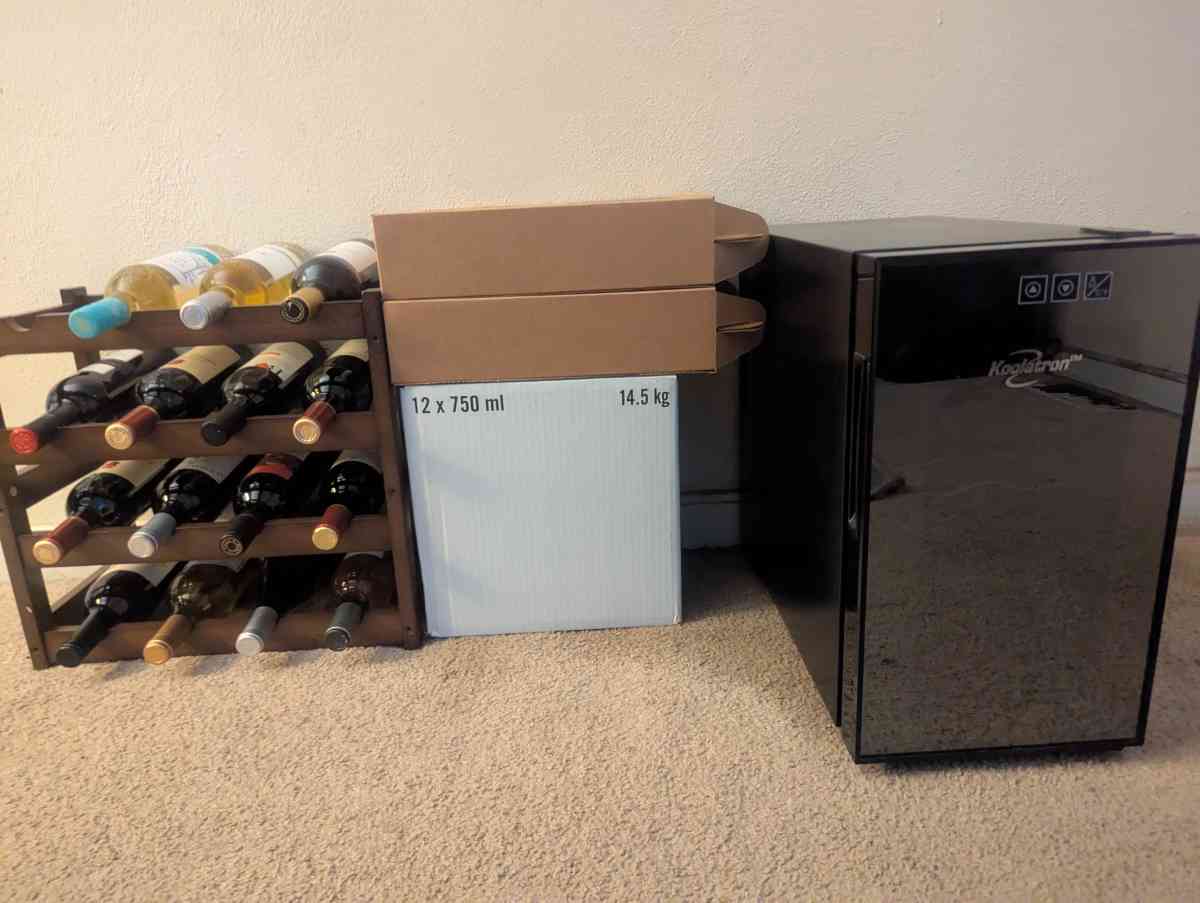 Wine Refrigerator Wine Rack and Wine