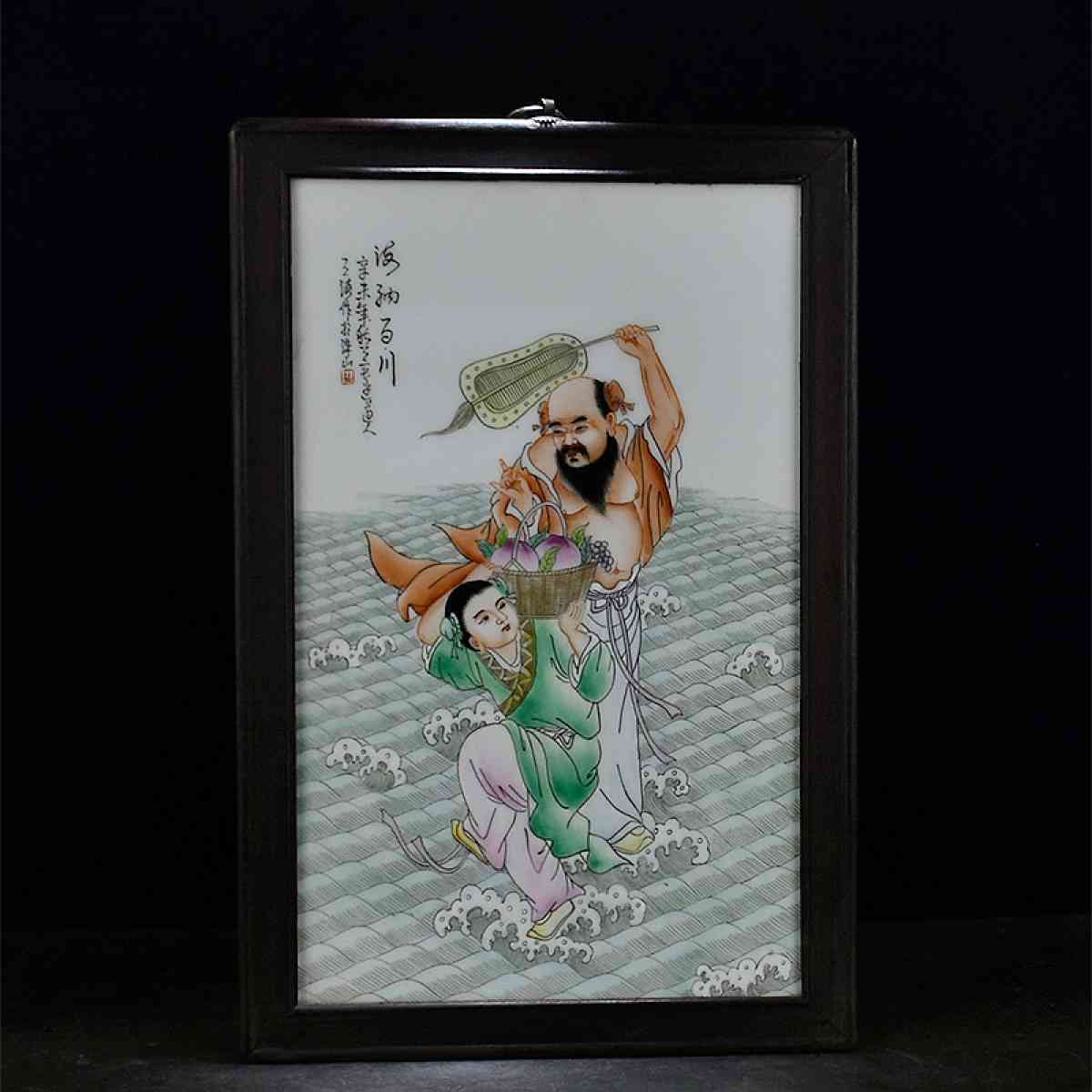 Chinese ceramic painting Asian antique porcelain