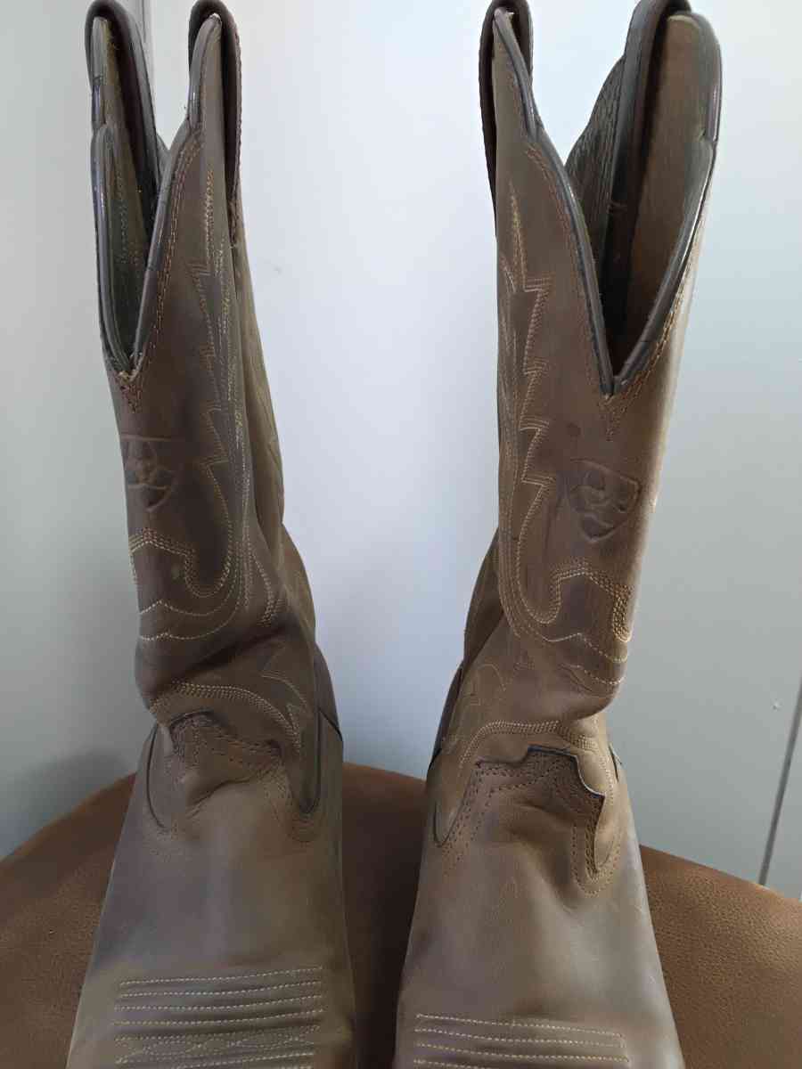 ARIAT WOMENS WESTERN BOOTS SIZE 65 COWGIRL BROWN LEATHER