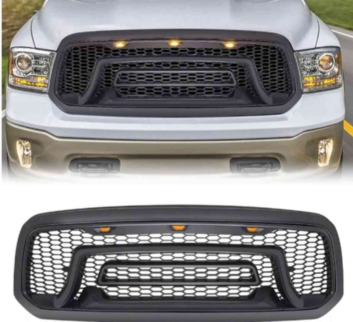 Offer grill with amber light for ram 1500 2013 2015