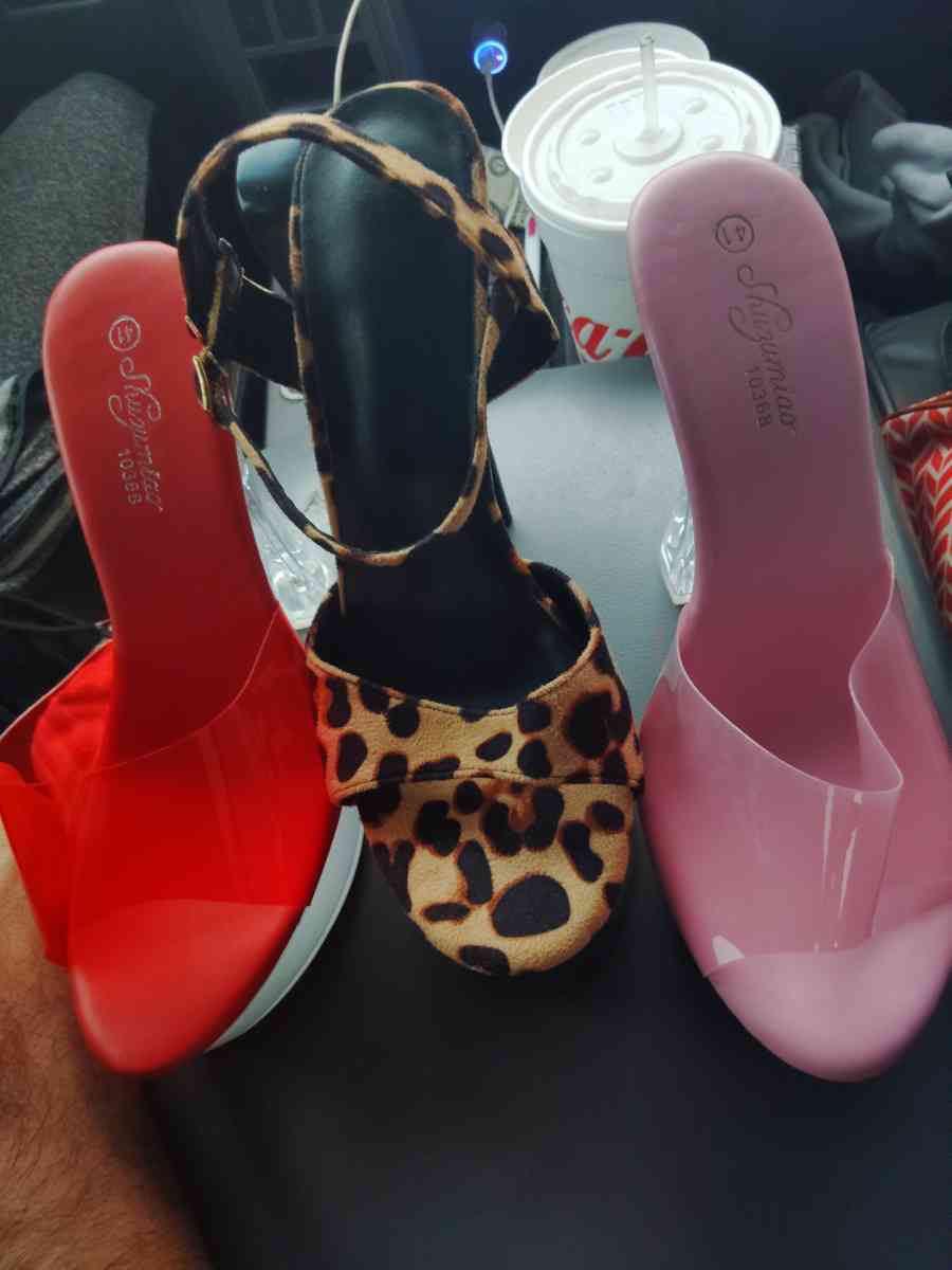 brand new womens heels custom made glass