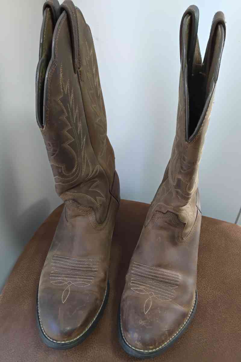 ARIAT WOMENS WESTERN BOOTS SIZE 65 COWGIRL BROWN LEATHER