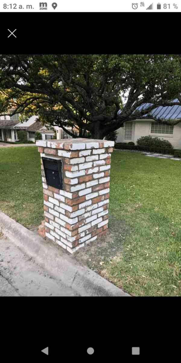 I do brick repairs and mailbox leveling 6822216995