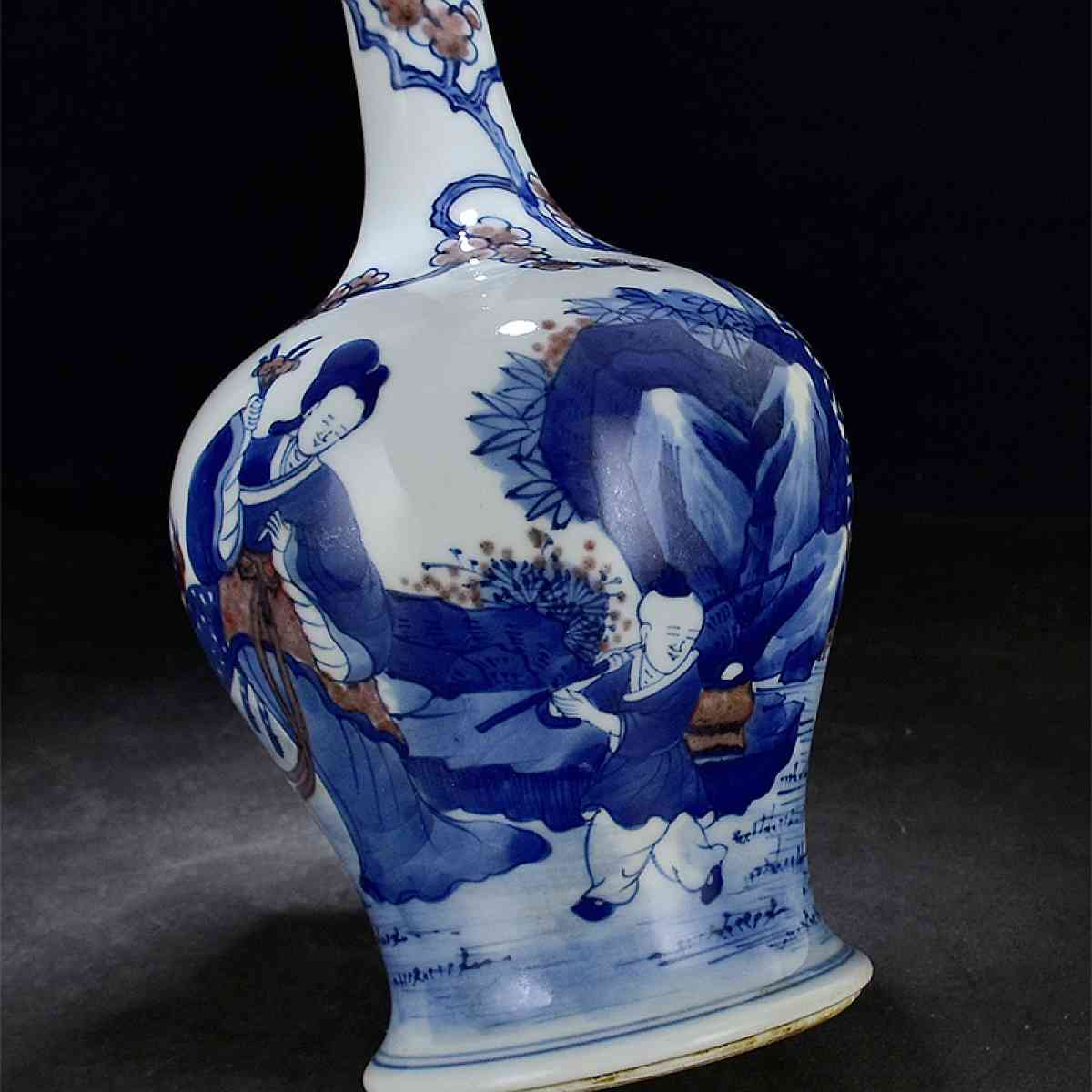 Chinese blue and white porcelain vase antique porcelain