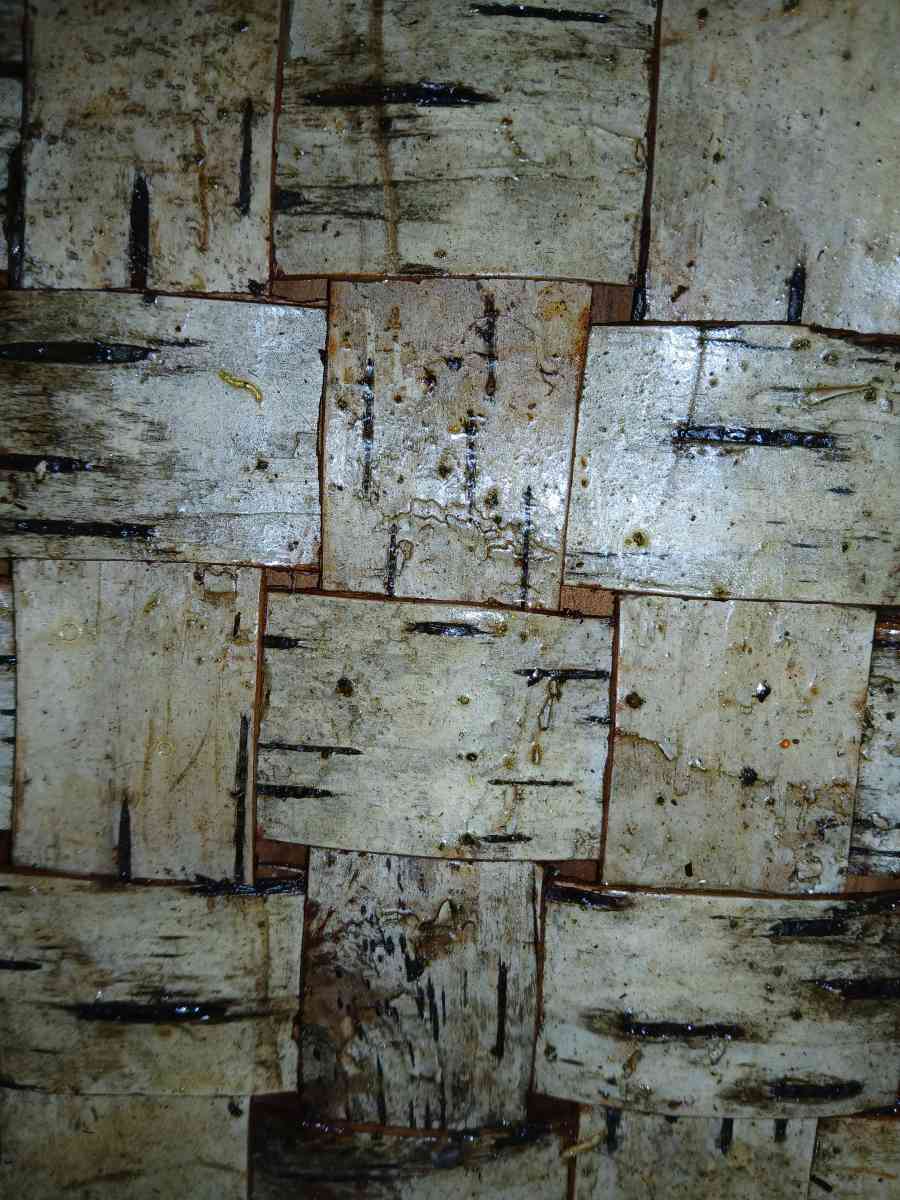 Birch Bark Heart handcrafted wall hanging