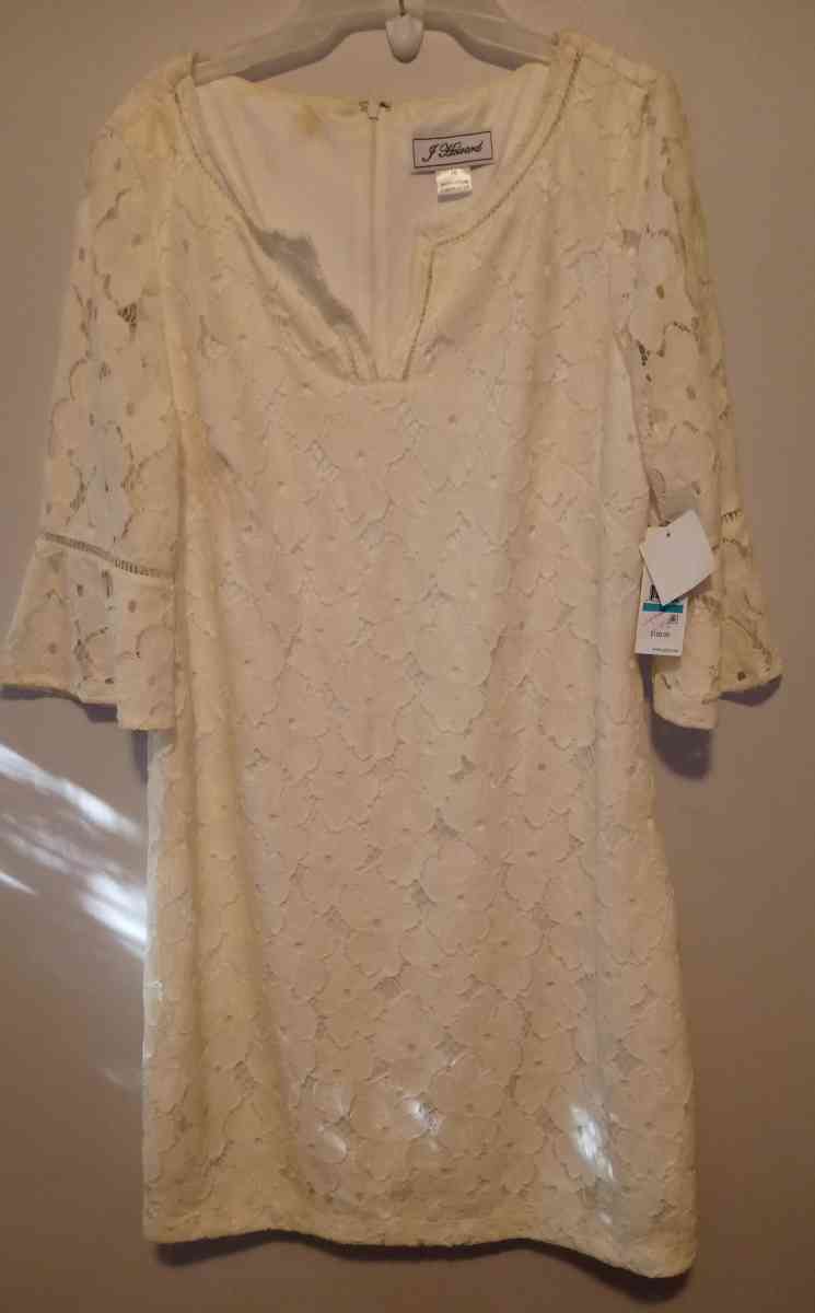 Ladies long Sleeve Ivory Dress