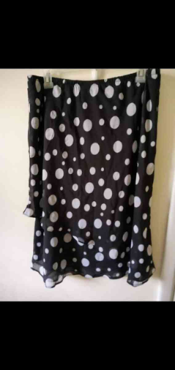 womens polka dot Skirt and Top
