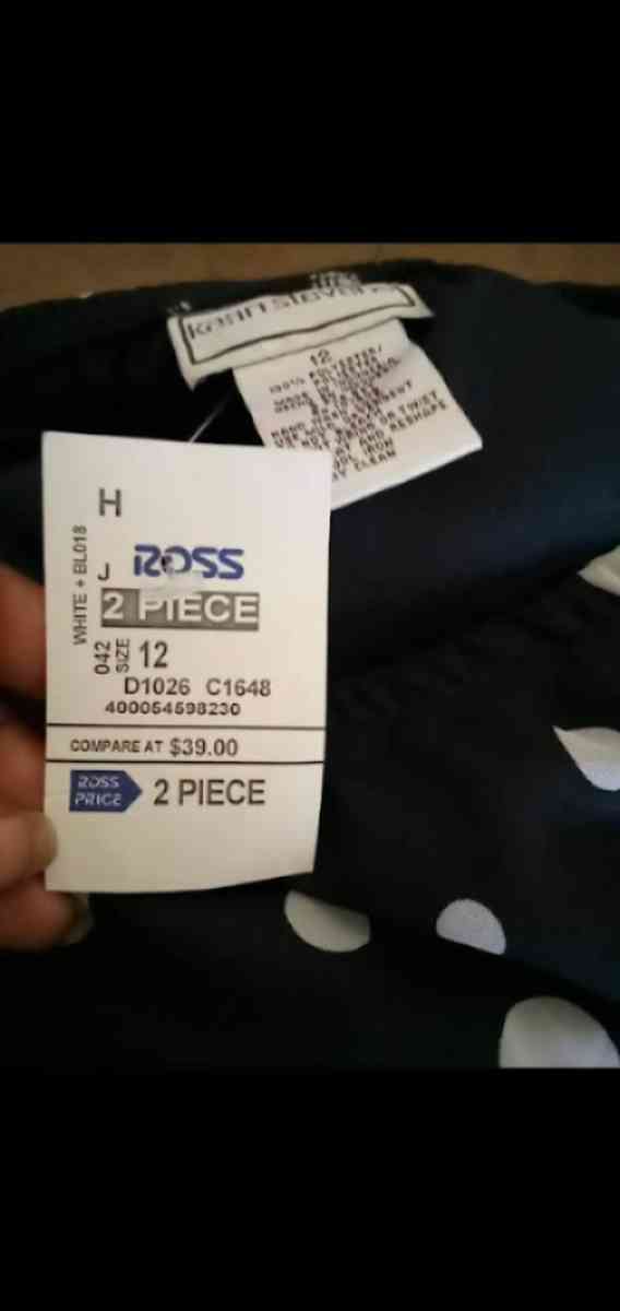 womens polka dot Skirt and Top