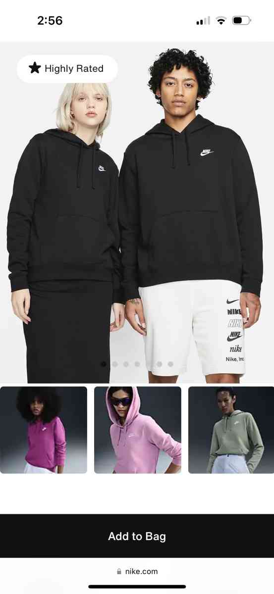 Black Nike Hoodie Mens XL