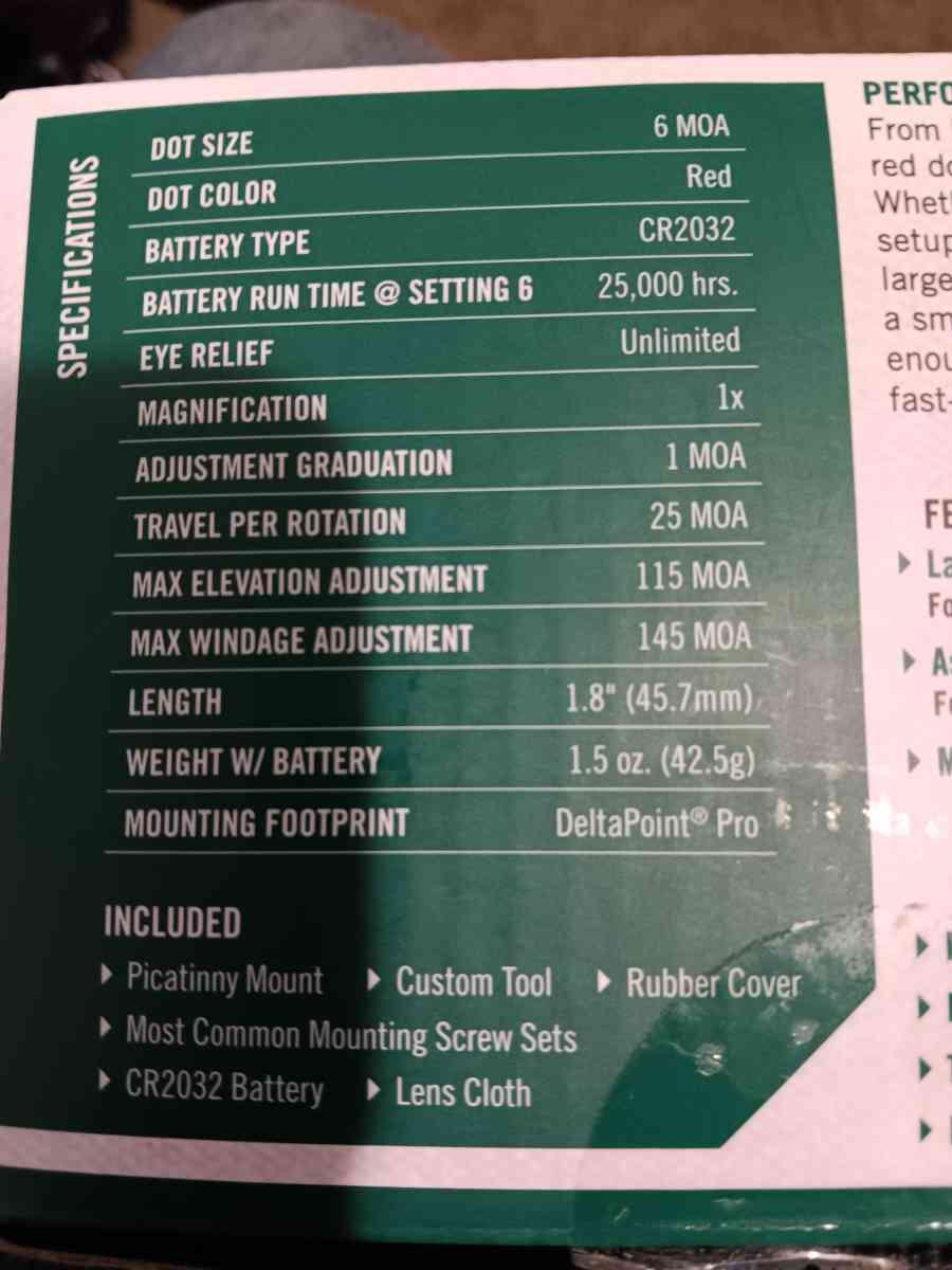 vortex defender st red dot