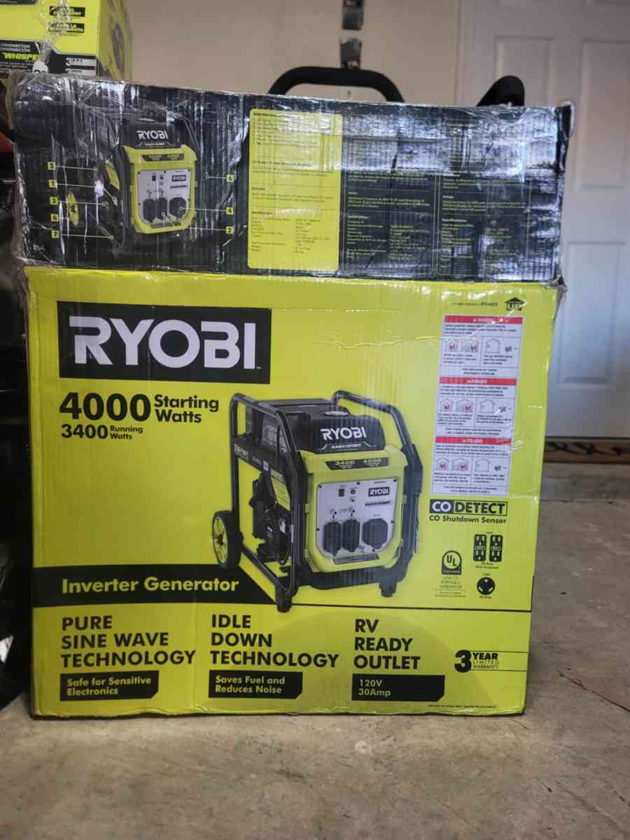 Generador Ryobi 4000 Watts Nuevo Trabajando Muy bien