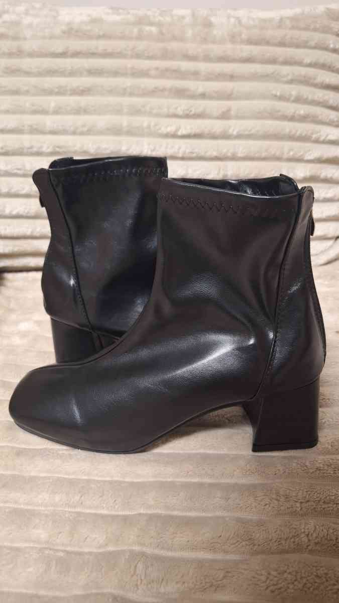 Black ankle boots