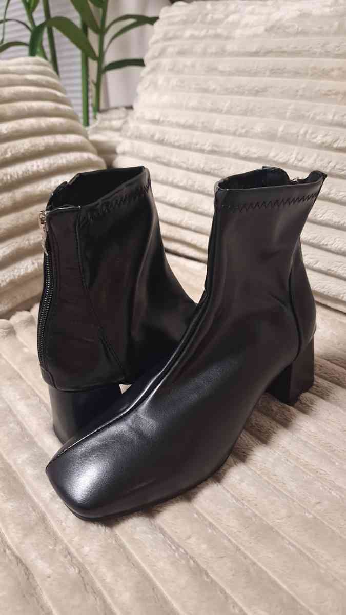Black ankle boots