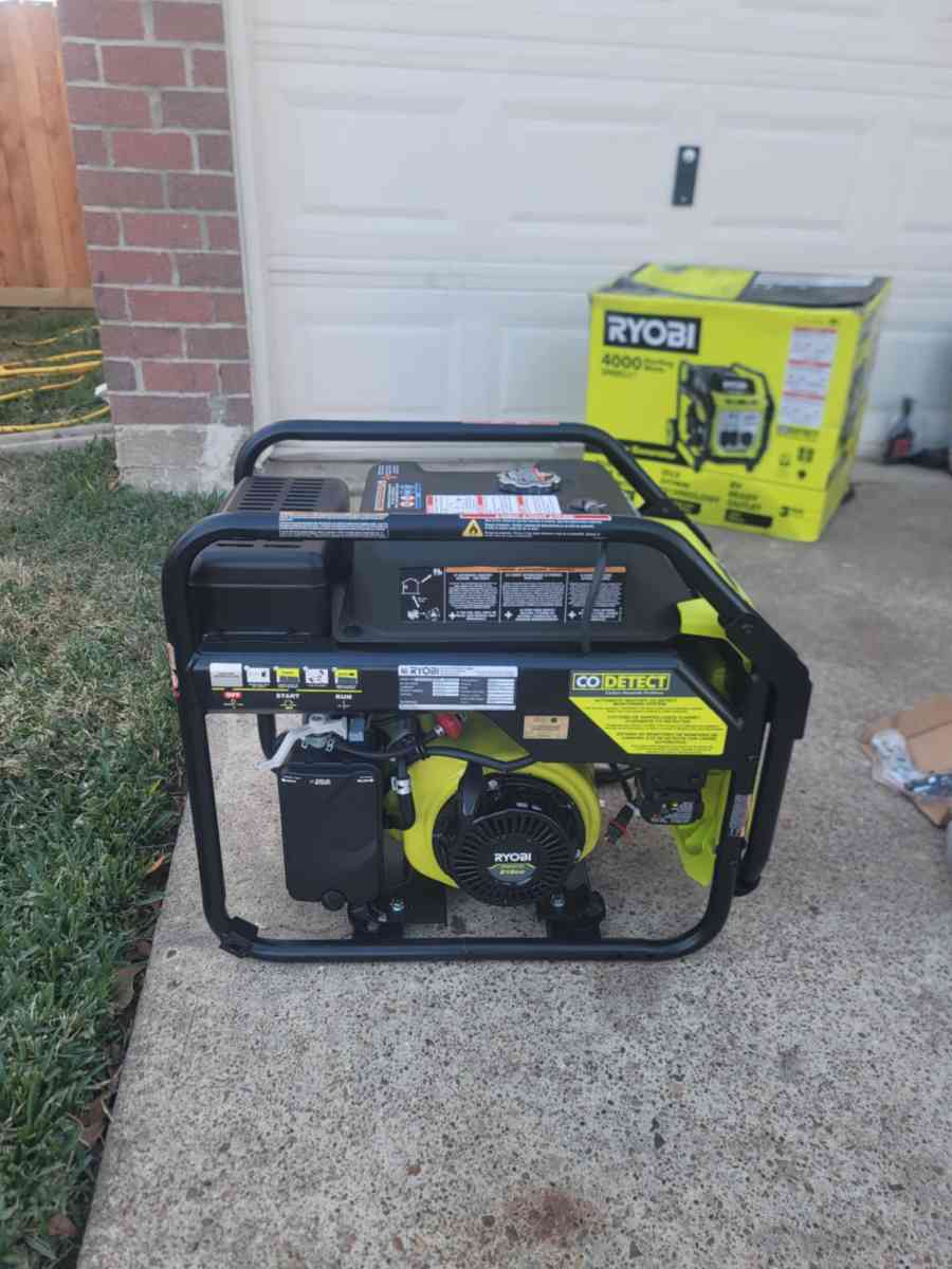 Generador Ryobi 4000 Watts Nuevo Trabajando Muy bien