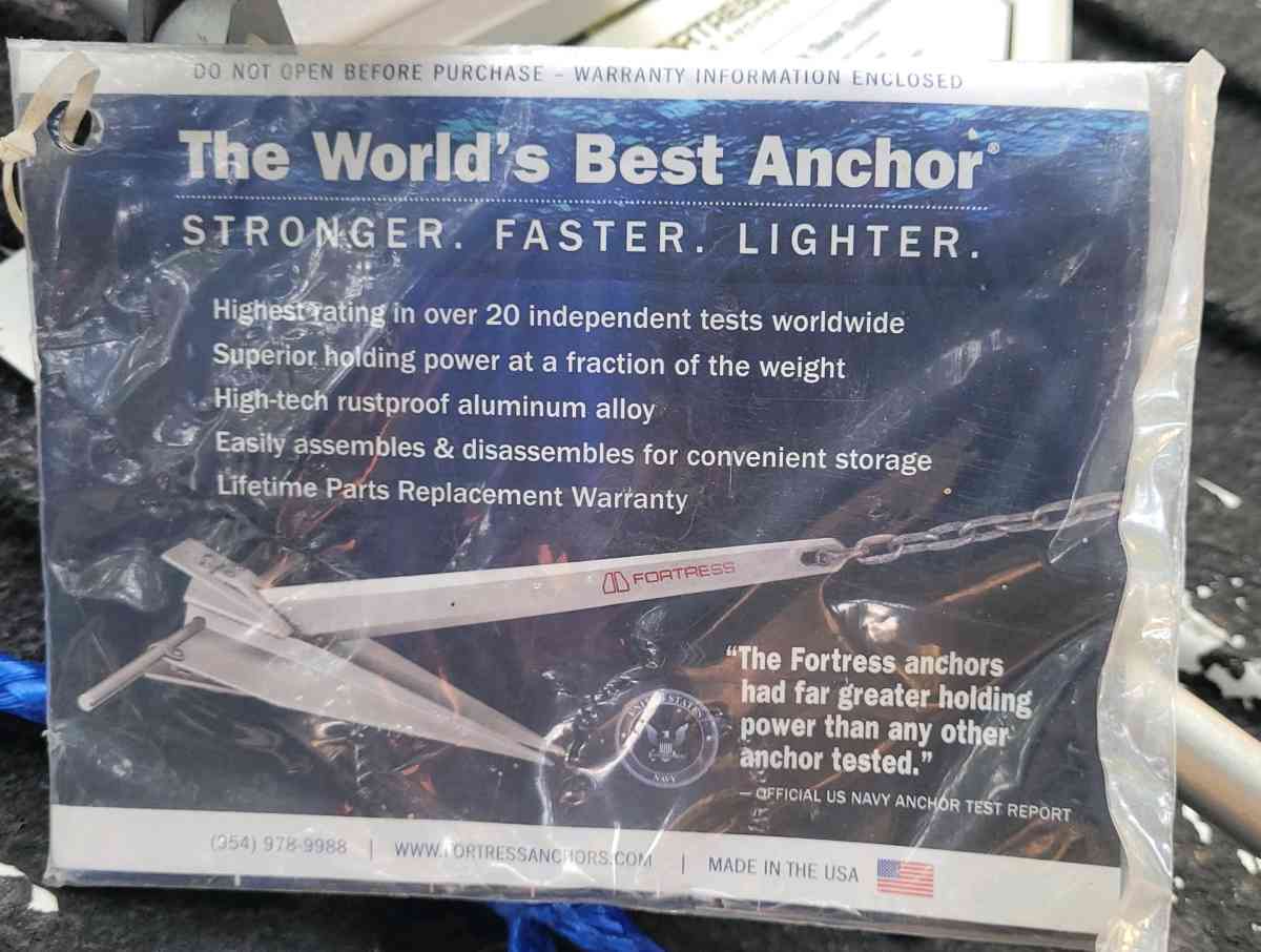 FX7 Fortress Marine Anchor 4lb f1627 Boats