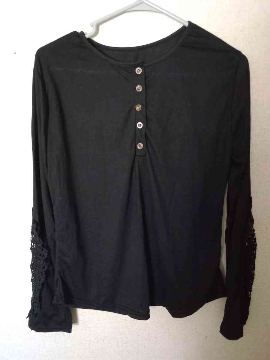 womens long sleeve ruffle