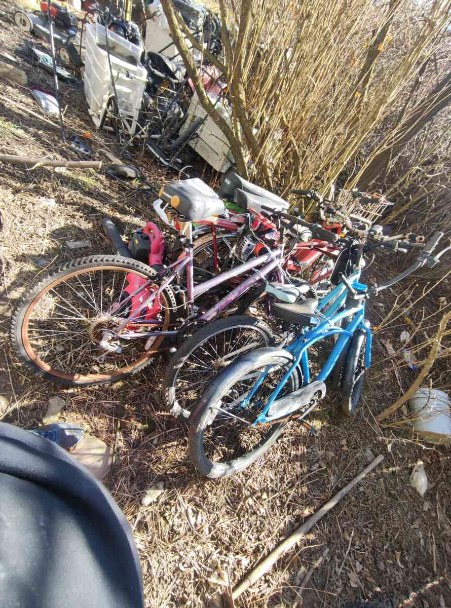 vintage lot of mopeds etc