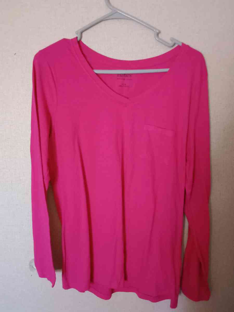 womens pink long sleeve shirt