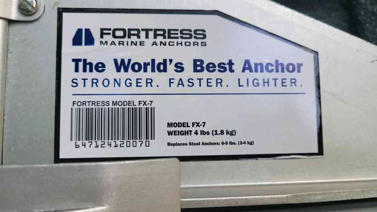 FX7 Fortress Marine Anchor 4lb f1627 Boats