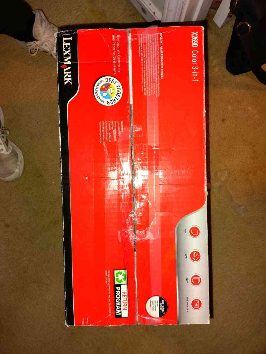 Lexmark 3 in 1 print printer scanner  and copier