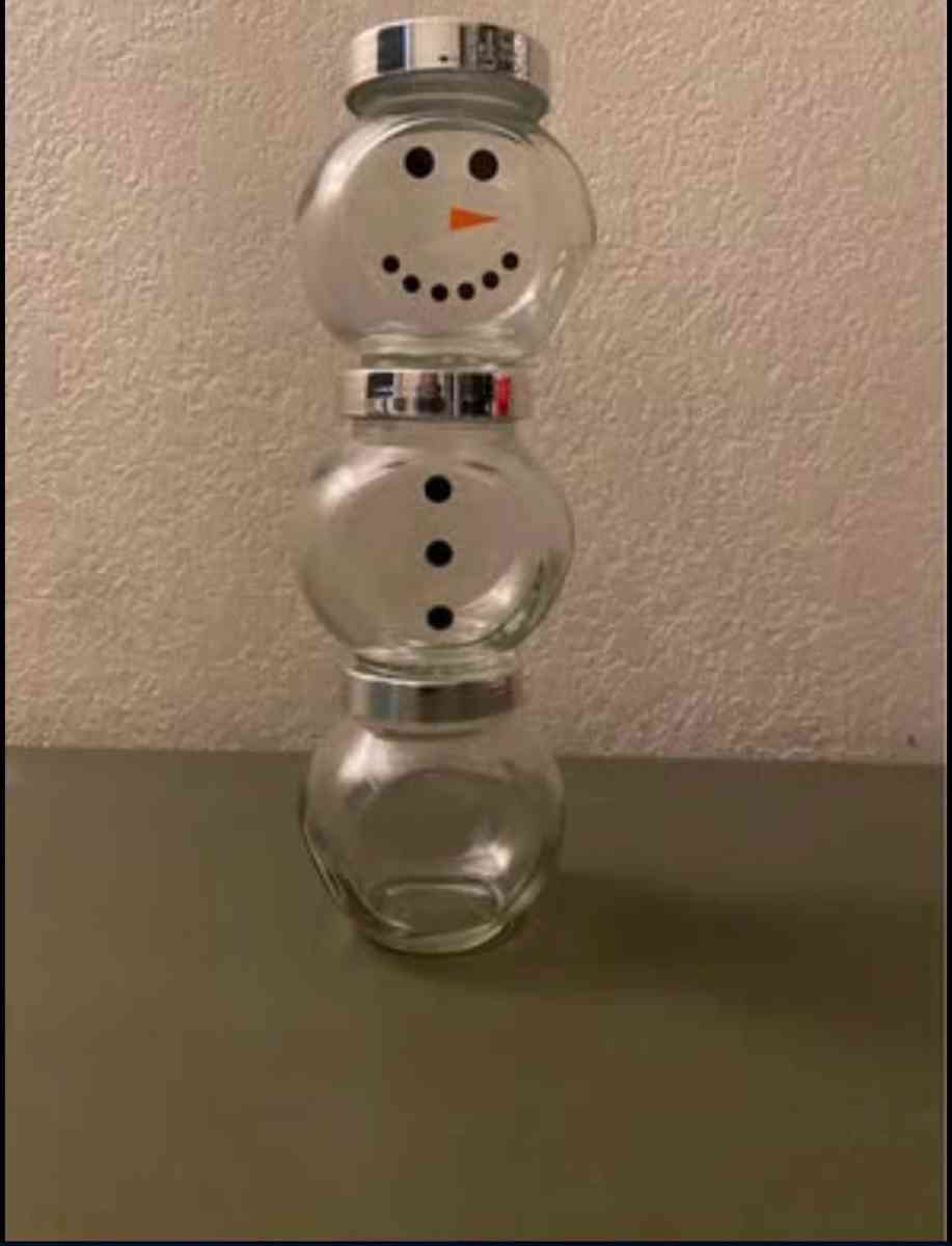Hot chocolate jar snowman