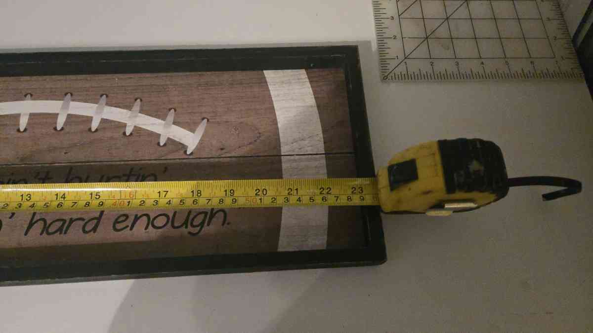 The Spring Shop Wooden Football Sign