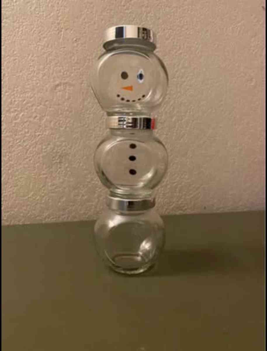 Hot chocolate jar snowman