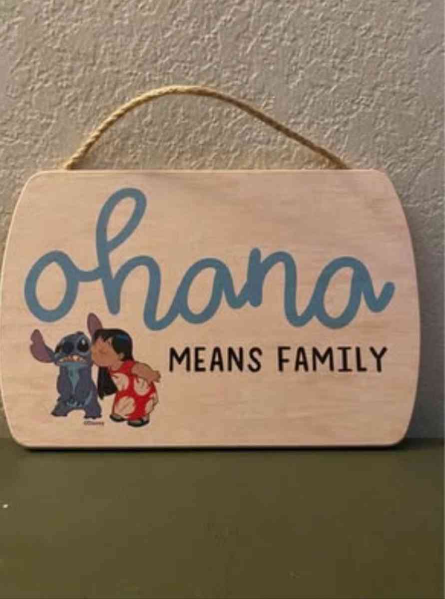 stitch sign to hang up
