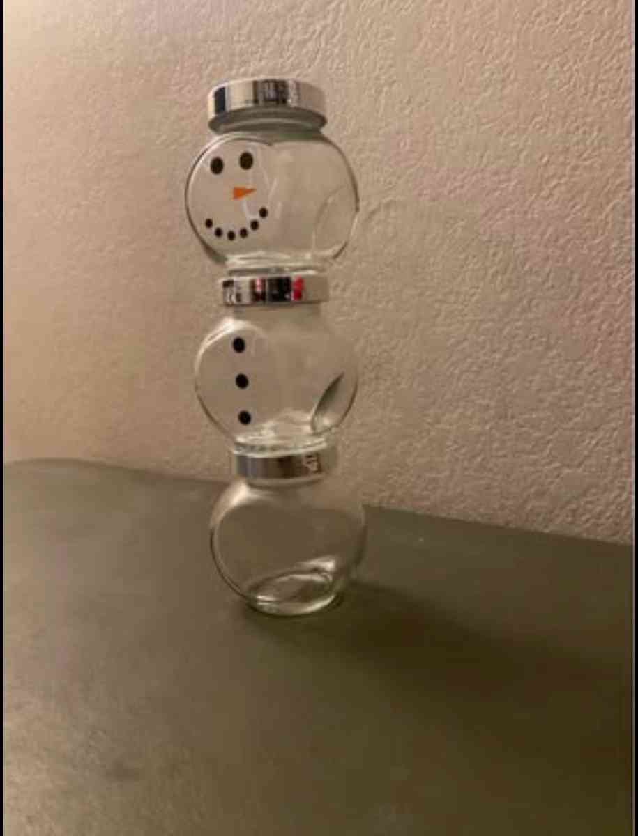 Hot chocolate jar snowman