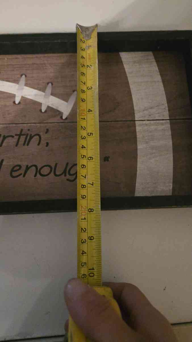 The Spring Shop Wooden Football Sign