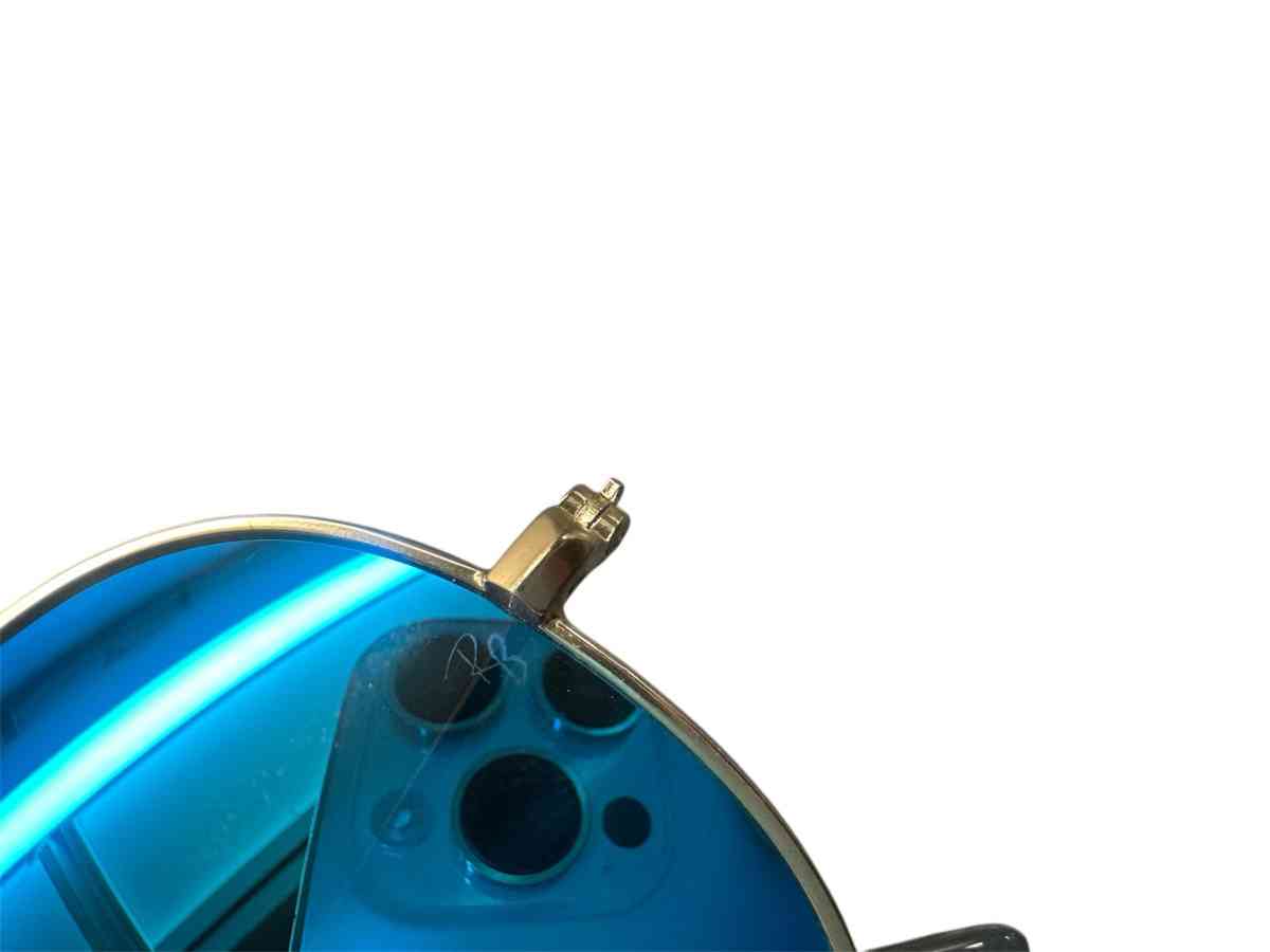 RAY BAN BLUE MIRROR AVIATOR SUNGLASSES