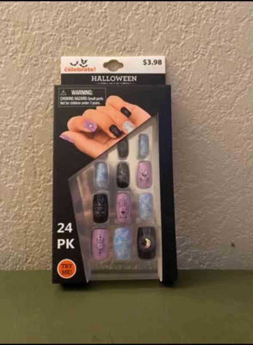 Halloween fake nails