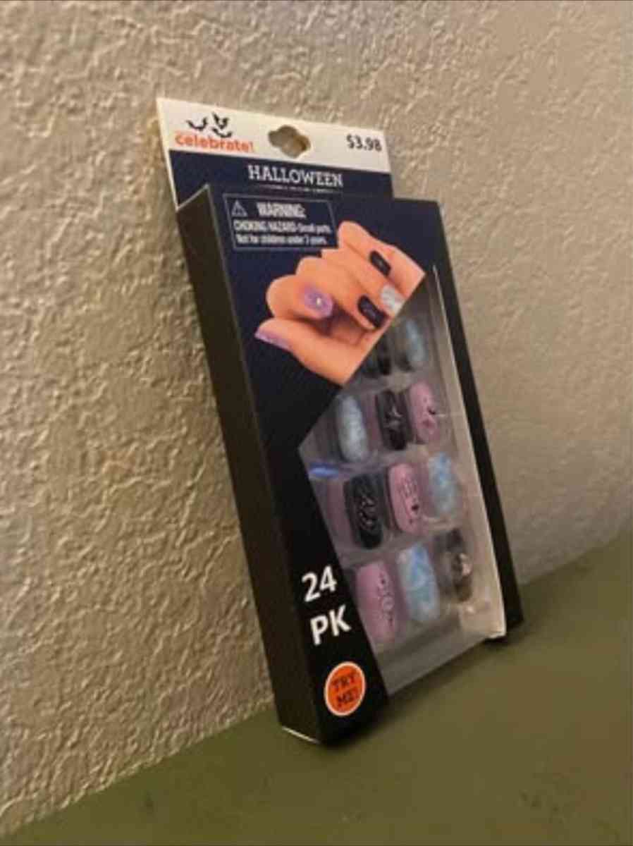 Halloween fake nails