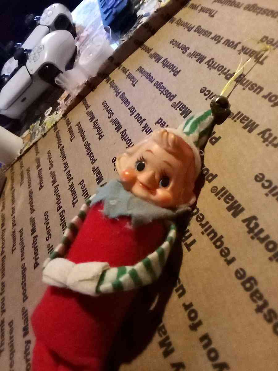 antique Japanese Christmas elf ornament