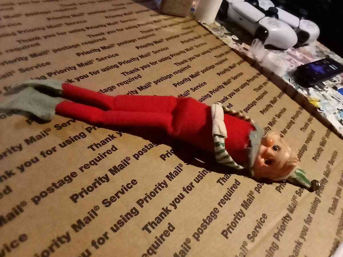 antique Japanese Christmas elf ornament